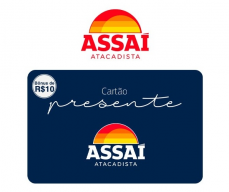 Cartão Presente Assaí Bônus R$ 10 Imediato - R$ 100