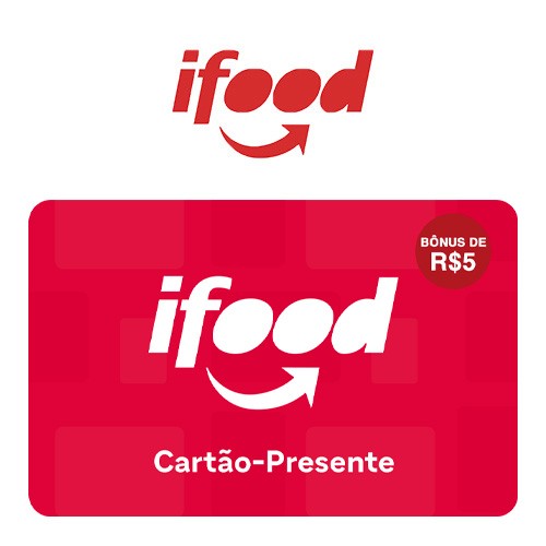 iFood Card Bônus R$ 5 Virtual - R$ 50 - 0
