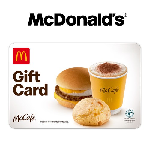 Gift Card McCaf Virtual - R$ 5