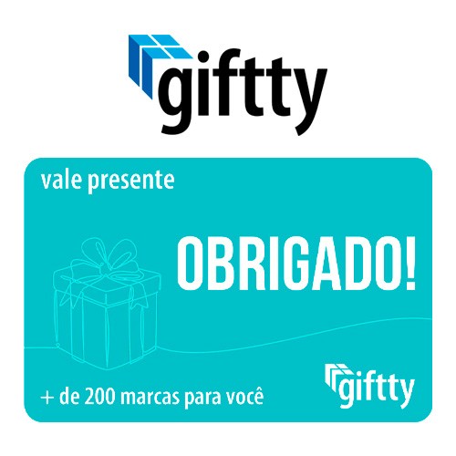 Vale Presente Giftty Obrigado Virtual