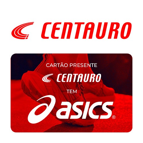 Cartão Presente Centauro Asics Virtual