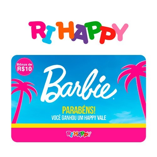 Happy Vale Barbie Bnus R$ 10 Virtual