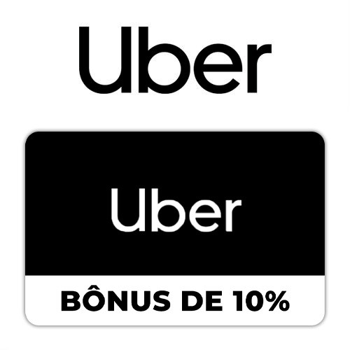 Gift Card Uber B�nus 10% Virtual
