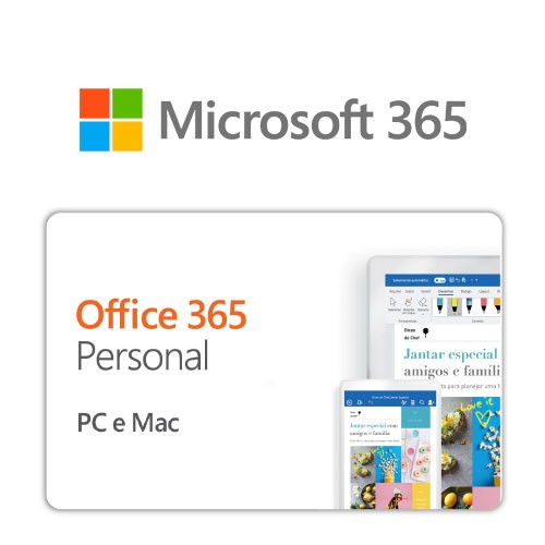 Cartão Pré-Pago Office 365 Personal Virtual - R$ 359