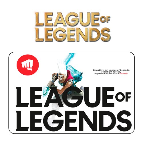 Carto Pr-Pago League Of Legends Virtual - R$ 50